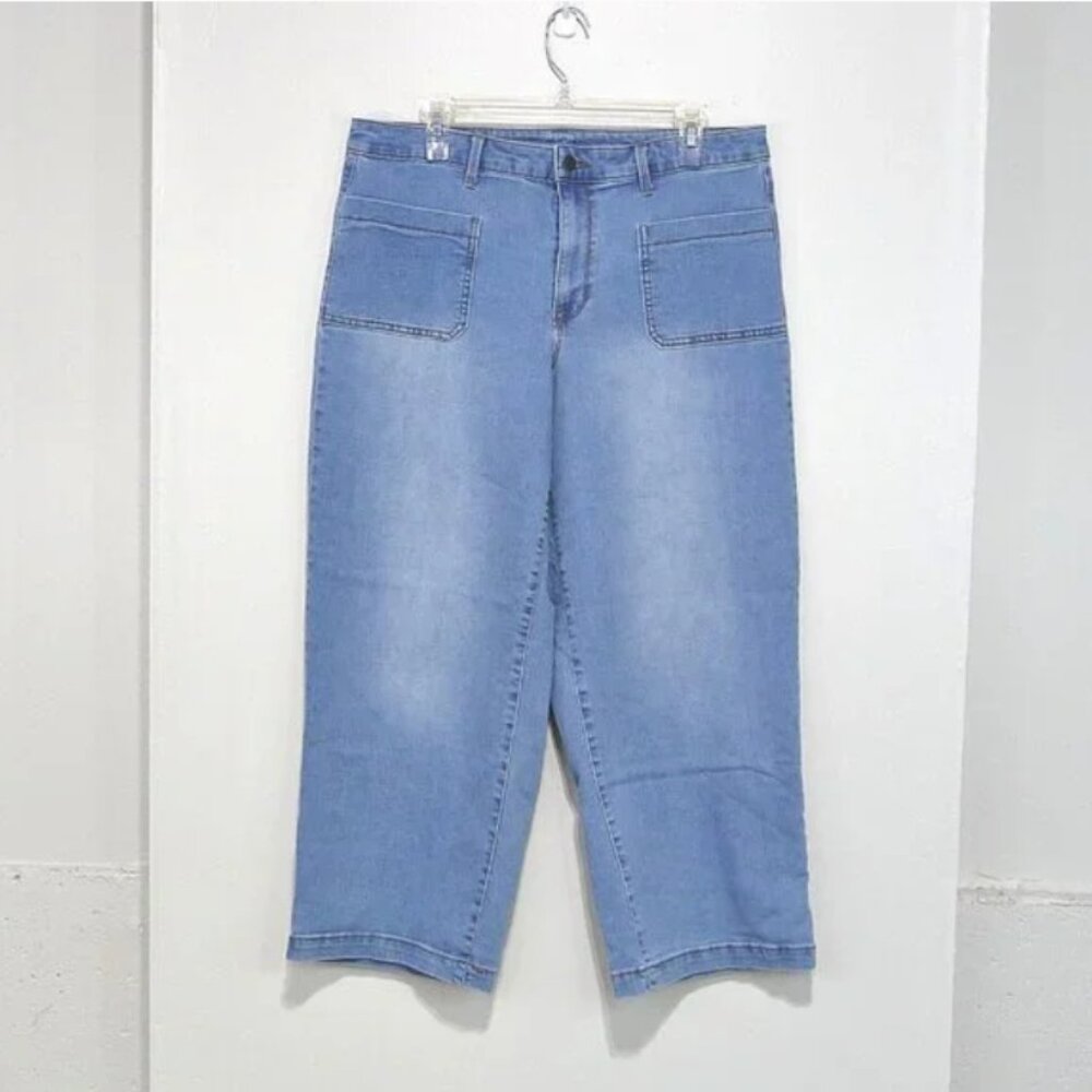 ENERGIE SIZE 17 DENIM CAPRI CROPPED JEANS